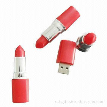 USB Drive, 8GB Vogue Design, Lipstick Shape, Promotional Gift